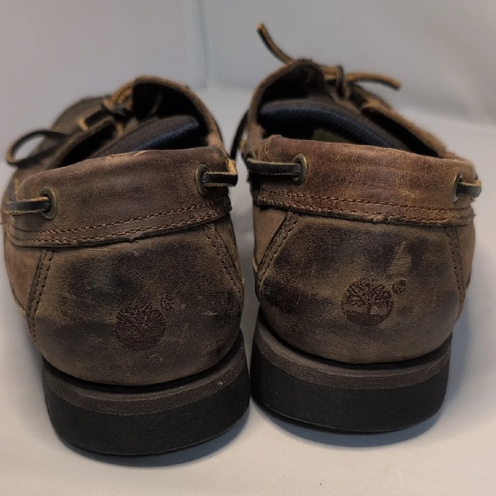 Timberland Brown Suede Boat Shoes Men's Size 9.5